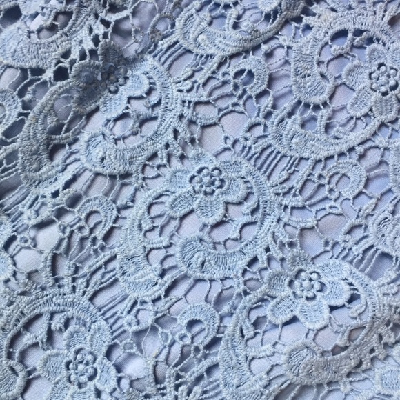 Forever 21 Blue Lace Bodycon Skirt - Picture 3 of 4